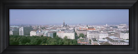 Framed Austria, Vienna, High angle view of the city Print