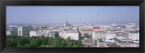 Framed Austria, Vienna, High angle view of the city Print