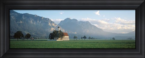 Framed St Coloman&#39;s Church, Bavaria, Germany Print