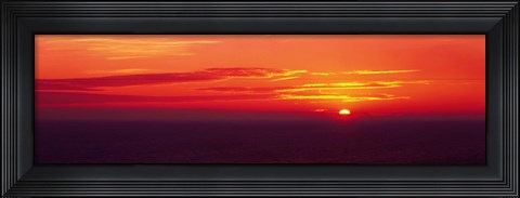 Framed Sunrise Lake Michigan USA Print