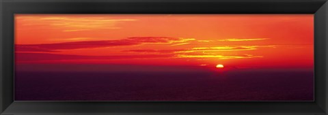 Framed Sunrise Lake Michigan USA Print