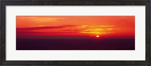 Framed Sunrise Lake Michigan USA Print