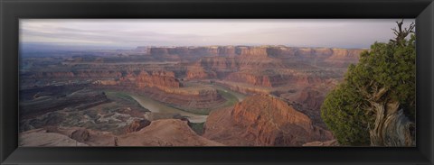 Framed High Angle View Of An Arid Landscape, Canyonlands National Park, Utah, USA Print