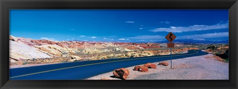 Framed Road Valley of Fire State Park Overton NV Print