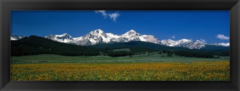 Framed Sawtooth Mtns Range Stanley ID USA Print