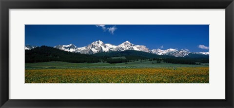 Framed Sawtooth Mtns Range Stanley ID USA Print
