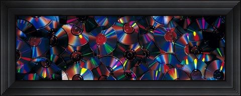 Framed Compact Discs Print