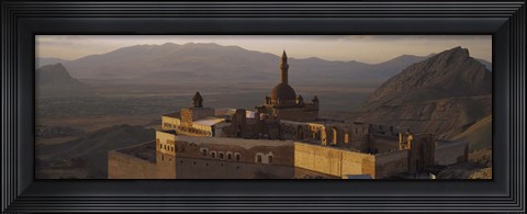 Framed High angle view of a palace, Ishak Pasha Palace, Dogubeyazit, Turkey Print