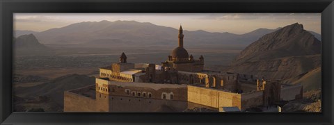 Framed High angle view of a palace, Ishak Pasha Palace, Dogubeyazit, Turkey Print