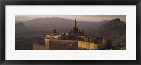 Framed High angle view of a palace, Ishak Pasha Palace, Dogubeyazit, Turkey Print