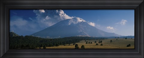 Framed Clouds over a mountain, Popocatepetl Volcano, Mexico Print