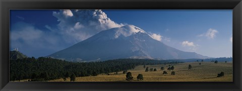 Framed Clouds over a mountain, Popocatepetl Volcano, Mexico Print