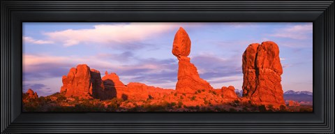 Framed Red rock formations, Arches National Park, Utah Print