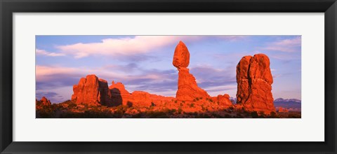 Framed Red rock formations, Arches National Park, Utah Print