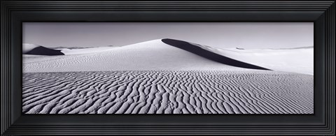 Framed Dunes in Black and White, New Mexico Print
