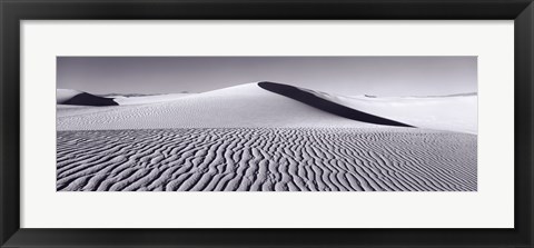 Framed Dunes in Black and White, New Mexico Print