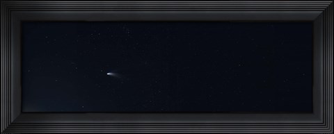 Framed USA, Northern California, View of the Hale-Bopp Comet Print