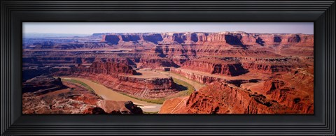 Framed River flowing through a canyon, Canyonlands National Park, Utah, USA Print