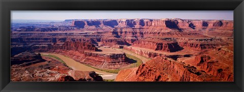 Framed River flowing through a canyon, Canyonlands National Park, Utah, USA Print