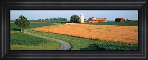 Framed Farm nr Mountville Lancaster Co PA USA Print