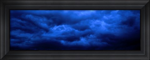 Framed Dramatic Blue Clouds Print