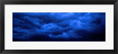 Framed Dramatic Blue Clouds Print