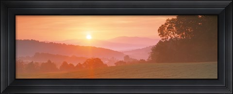 Framed Sunrise Caledonia VT USA Print