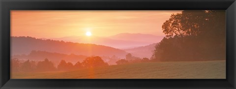 Framed Sunrise Caledonia VT USA Print