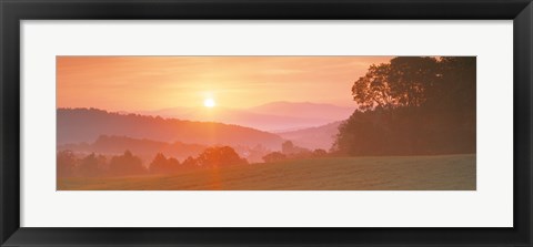 Framed Sunrise Caledonia VT USA Print