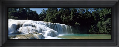 Framed Aqua Azul Chiapas Mexico Print