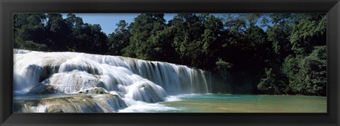 Framed Aqua Azul Chiapas Mexico Print