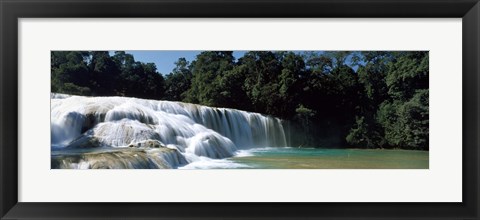 Framed Aqua Azul Chiapas Mexico Print