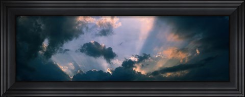 Framed Clouds With God Rays Print