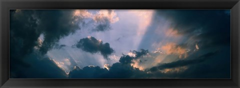Framed Clouds With God Rays Print