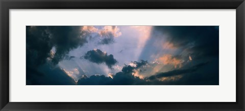 Framed Clouds With God Rays Print