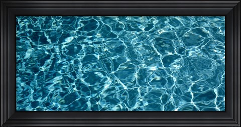 Framed Swimming Pool Ripples Sacramento CA USA Print