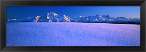 Framed Pioneer Pk Chugach Mts AK USA Print