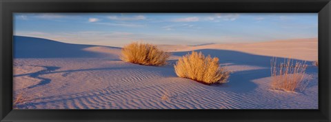 Framed USA, New Mexico, White Sands, sunset Print