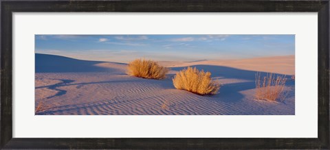 Framed USA, New Mexico, White Sands, sunset Print