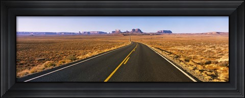 Framed Road passing through a desert, Monument Valley, Arizona, USA Print