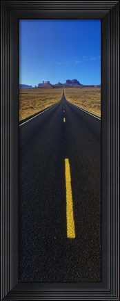 Framed Road through Monument Valley, Utah Print