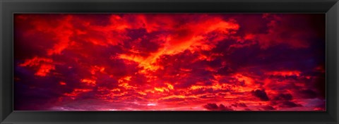 Framed Sunset Dragoon Mountains AZ Print