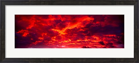 Framed Sunset Dragoon Mountains AZ Print