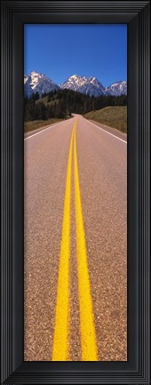 Framed Road Grand Teton National Park WY Print