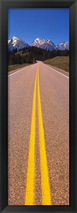 Framed Road Grand Teton National Park WY Print