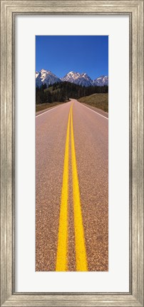Framed Road Grand Teton National Park WY Print