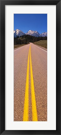 Framed Road Grand Teton National Park WY Print