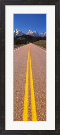 Framed Road Grand Teton National Park WY Print