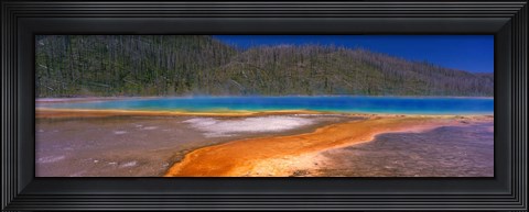 Framed Grand Prismatic Spring, Yellowstone National Park, Wyoming, USA Print