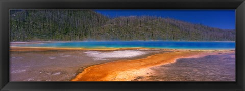 Framed Grand Prismatic Spring, Yellowstone National Park, Wyoming, USA Print